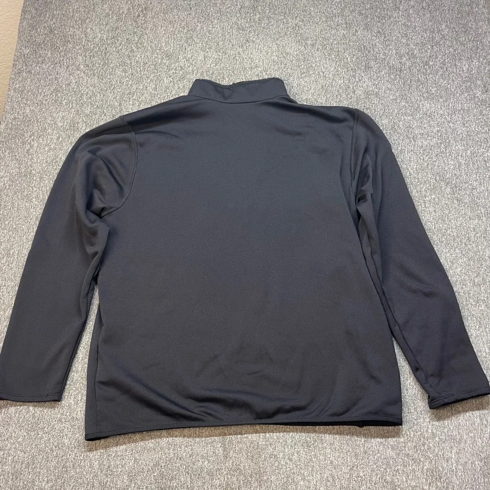 The North Face Mens Black Quarter Zip Fleece Lined Pullover Jacket XL